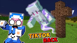 MOMON PRANK ATUN JADI HANTU PAKAI TIKTOK HACK ft @BANGJBLOX  | MINECRAFT