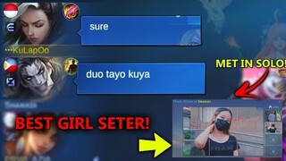 BEST GIRL SETTER IN SOLO RANK | MOBILE LEGENDS