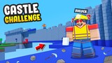 CASTLE WALL Challenge!? in Roblox BedWars