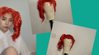 [Qing Shu] Noriaki Kakyoin Cos Wig Tutorial／jojo's Bizarre Adventure