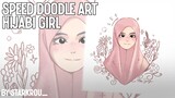 SPEED DOODLE ART | HIJABI GIRL | ORIGINAL CHARACTER.