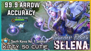 99.9% Arrow Accuracy New Selena Epic Skin Thunder Flash | Top Global Kitty so Cutie