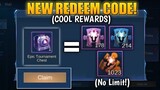 New Redeem Code JULY 2020 with Awesome Rewards + Fragments | [No Limit] Claim in Mobile Legends