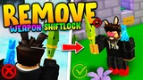 How to Remove Weapon* SHIFT LOCK in Roblox Islands (Skyblock)