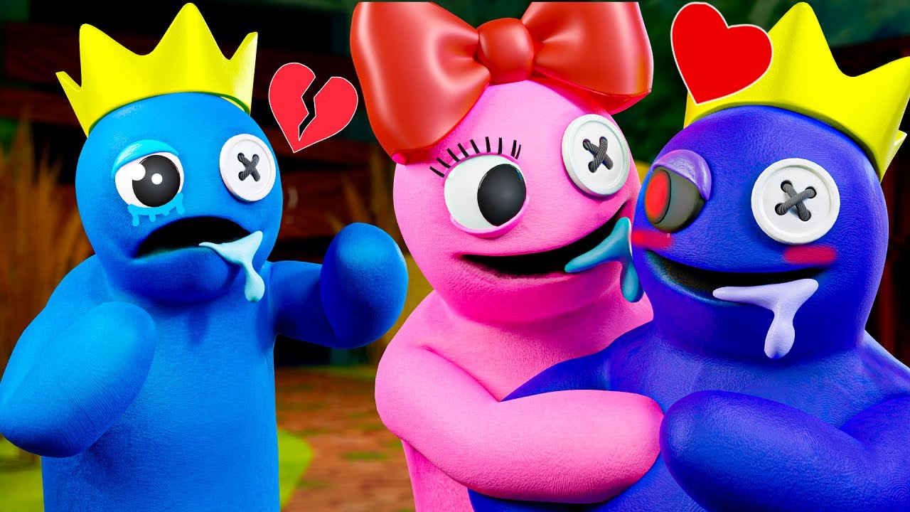 The SAD STORY of YELLOW & PINK! Roblox Rainbow Friends Animation 