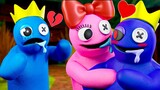 PINK FALLS in LOVE?! Rainbow Friends Animation