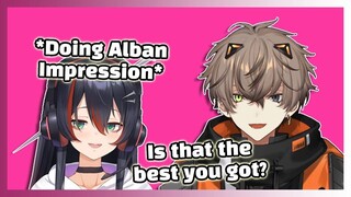 Mika and Alban Contest Who is the Best at the Impressions [Nijisanji EN Vtuber Clip]