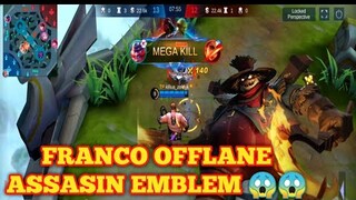 Franco gameplay 2021 | offlane assasin emblem