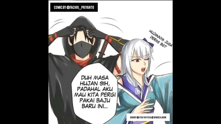 [MLBB Comic Dub] Kagura dan Hayabusa dalam Hujan ☔ Comic by Fachri Priyanto