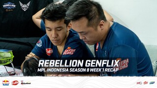 REBELLION GENFLIX MPL ID Season 8 Week 1 Recap