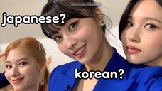 Bahasa apa yang digunakan saluran Jepang TWICE untuk berkomunikasi satu sama lain?