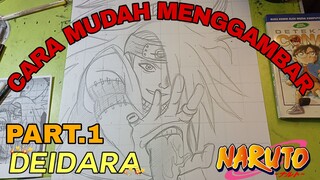 CARA mudah menggambar ANIME Naruto part.1