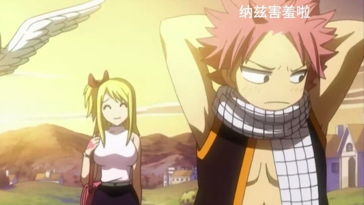 Natsu is showing his love generously