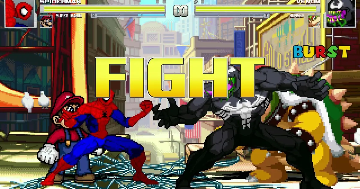 AN Mugen Request #1962: Spiderman & Super Mario VS Venom & Bowser - Bilibili