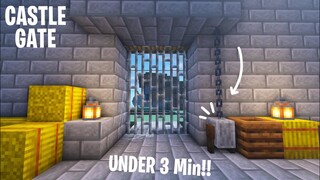 Minecraft: Working Castle Gate Tutorial 1.17