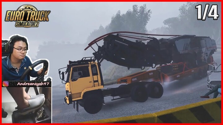 Menuruni Sitinjau Lauik Saat Hujan Lebat, Solok - Bandar Lampung Eps. 1 || ETS 2 Mod Indonesia