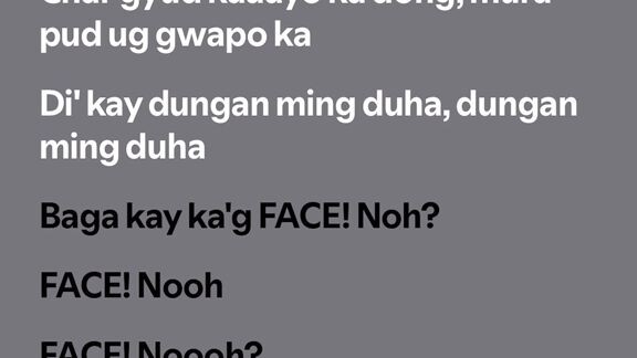 Baga kag face