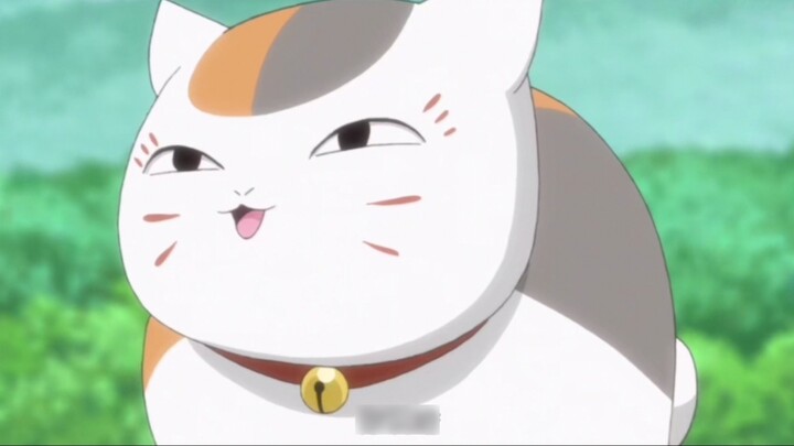 The cat teacher needs Natsume to carry him on his back when he walks