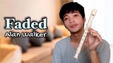 FADED Recorder Flute Easy Letter Notes / Flute Chords Alan Walker feat. Iselin Solheim