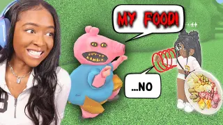 STEALING from Roblox Hungry Pig... is actually pretty FUNNY!