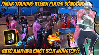 PRANK TRAINING KETEMU PLAYER SONGONG LAGI ASIK PANER EMOT GELAP😱 GW DIAJAK LOBY AUTO DUEL EMOT 30JT🔥