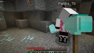 NẾU HEBI SỞ HỮU CÂY BÚA KIM CƯƠNG SIÊU VIP NHẤT TRONG MINECRAFT_HEBI PANDA _ Thử