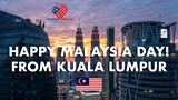 MALAYSIA DAY 2021 FROM KUALA LUMPUR FEATURING KLCC IN MERDEKA COLOR