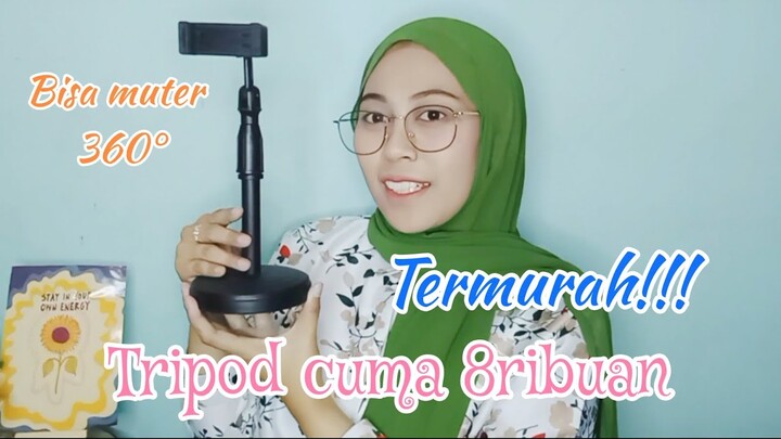 SHOPEE HAUL TRIPOD CUMA 8RIBUAN BISA MUTER 360°