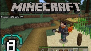 Minecraft Survival Indonesia, Menebang Beberapa Pohon Untuk Membuat Dermaga Di Pinggir Pantai