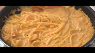 Korean Shrimp Pink Sauce Pasta by Nino's Home