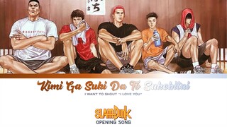 [1080] Slam Dunk Theme Song Lyrics | Kimi Ga Suki Da To Sakebitai | [Romaji/Kanji/English]