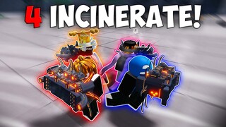 4 INCINERATES IS SO CHAOTIC TO USE IN PUBLIC SERVERS! 🔥💀| The Strongest Battlegrounds ROBLOX