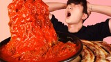ENG SUB)All-Time Spicy Noodles+Pork Belly Challenge Eat Mukbang🔥Korean ASMR 후니 Hoony Eatingsound