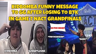 KIDBOMBA MESSAGE TO GAIMIN GLADIATORS AFTER LOSING NACT FINALS