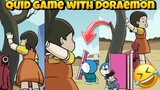 SQUID GAME | with Doraemon | hulk ne ye kya kar diya😂 Granny grandpa funny shorts Roomgamer #shorts
