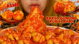 ASMR BAKSO GUNUNG KUAH LAHAR || pedesnya bingit 😫😫😫|| ASMR INDONESIA