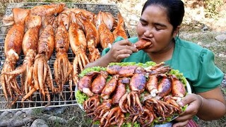 Yummy Cooking Big Squid with chili recipe & Cooking Life