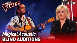 Incredible ACOUSTIC Blind Auditions in The Voice | TOP 10