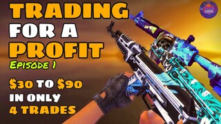 300% PROFIT ON 4 TRADES??? | CSGO TRADING FOR PROFIT #1 | elsu