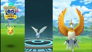 1st week challenge in Go fest 2020. Flying Pikachu, Swanna new shiny spawn.