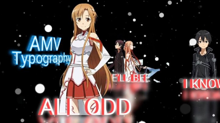 AMV Typography Sword Art Online| Bilibili