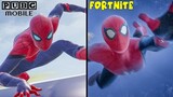 PUBG Mobile vs Fortnite Spider-Man No Way Home Gameplay
