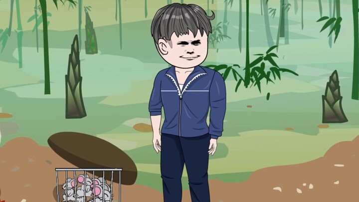 |Episode 2|Going into the mountains to dig bamboo shoots and getting a good harvest with your abilit