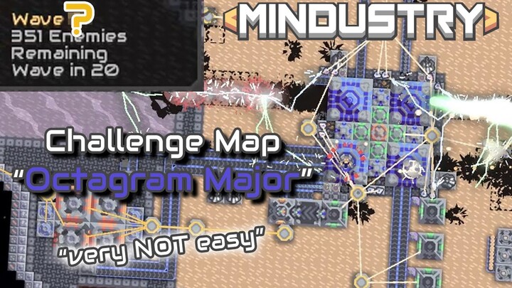 Challenge Map 1: Octagram Major - Difficulty HARD! | Mindustry V7