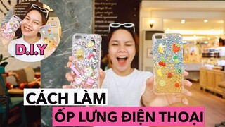 LẦN ĐẦU TỰ LÀM ỐP LƯNG ĐIỆN THOẠI HANDMADE (Theo Yêu Cầu Fan❤️)