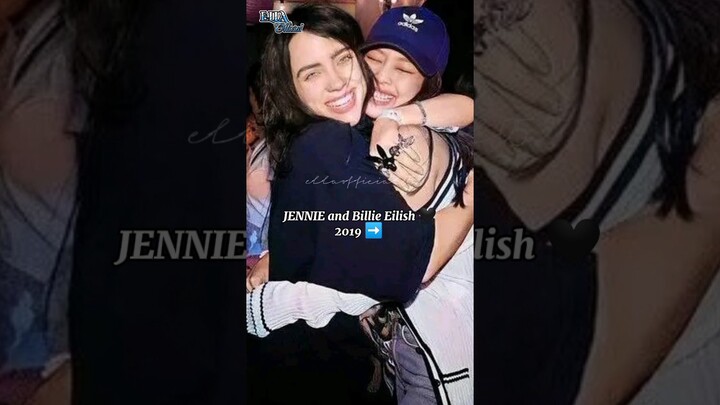 The way Billie eilish hug Jennie Kim | 2019-2024 😱😽 #jennie #billieeilish #blackpink