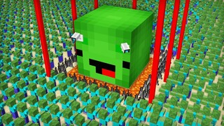 Mikey & JJ Security Base In Zombie Apocalypse in Minecraft (Maizen Mizen Mazien)