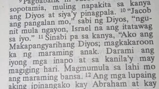 Pang Araw Araw na Talata.                                   Genesis 35:9-15