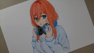 Menggambar Miku Nakano || How To  Draw Miku Nakano | Gotoubun No Hanayome