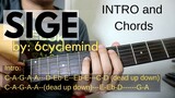 Sige (Guitar Tutorial) - 6cyclemind